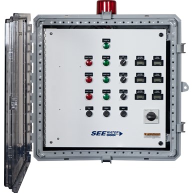 Three Phase Triplex Demand WT3P-6 Pump Control Panel (inside)